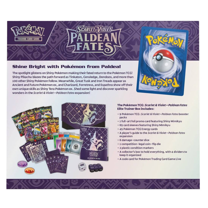 Pokémon TCG: Scarlet & Violet Paldean Fates Elite Trainer Box