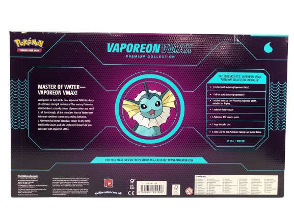 Pokemon TCG Vaporeon VMAX Premium Collection