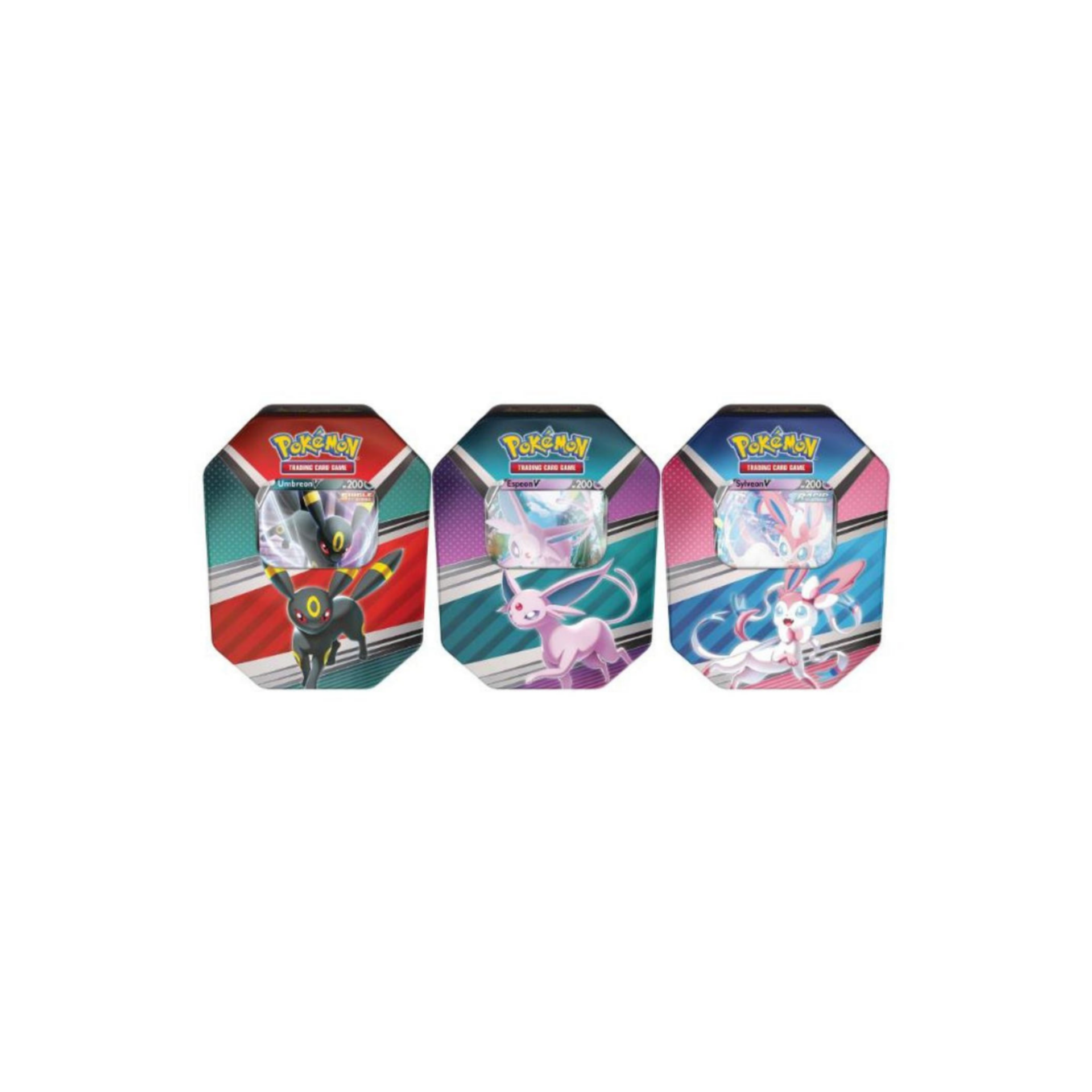 Pokémon TCG V Heroes Tins (Set of 3) - Each tin contains 4 booster pack
